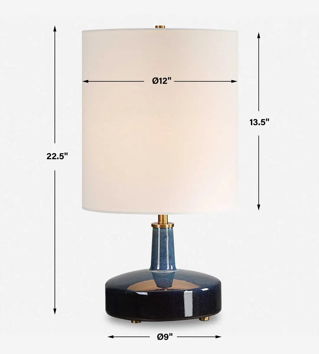 Artistic Blue Table Lamp