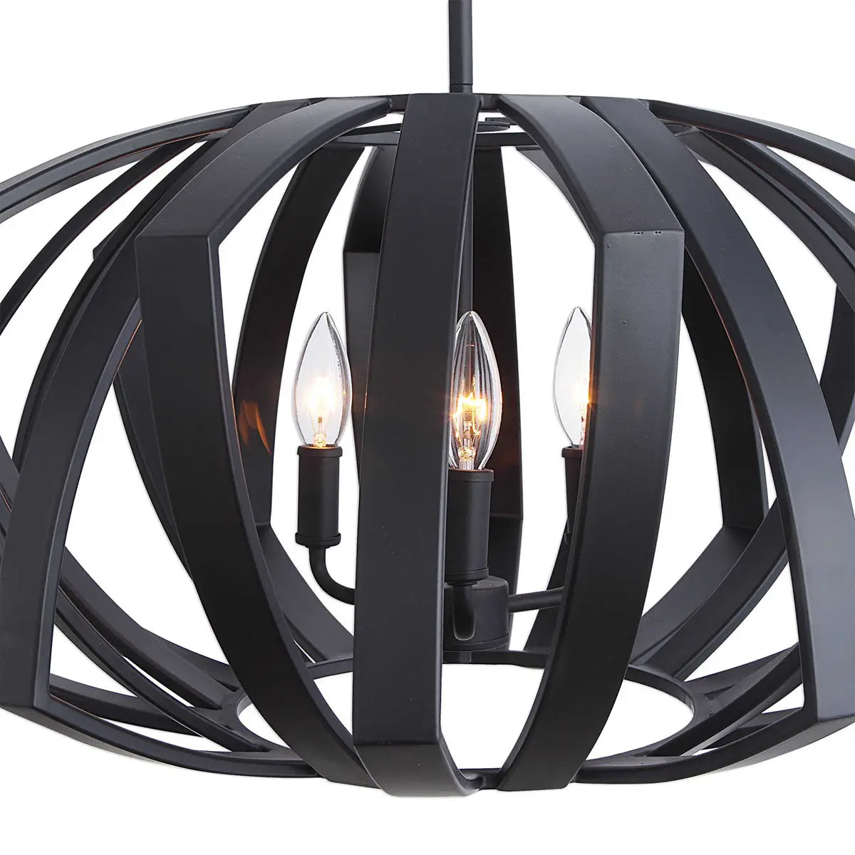 Black Geometric Pendant