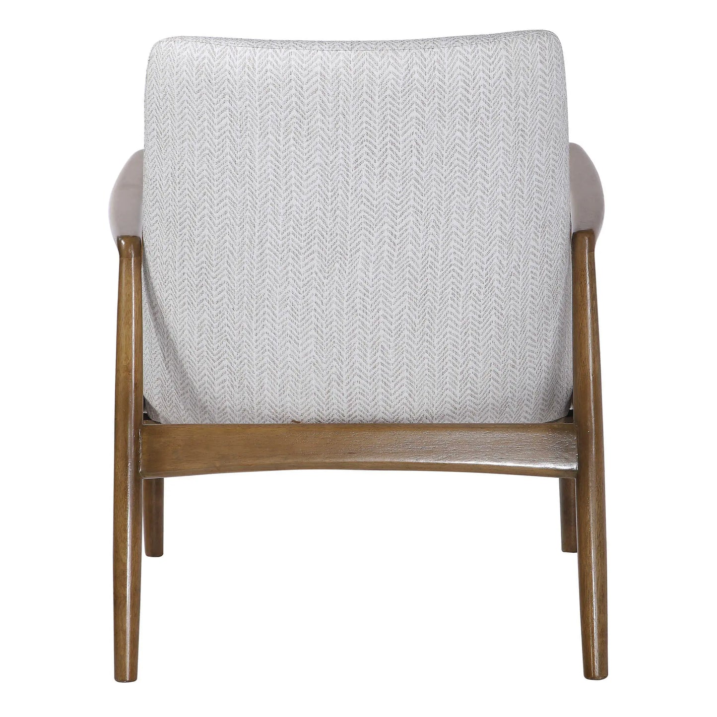 Chevron Wood Frame Accent Chair