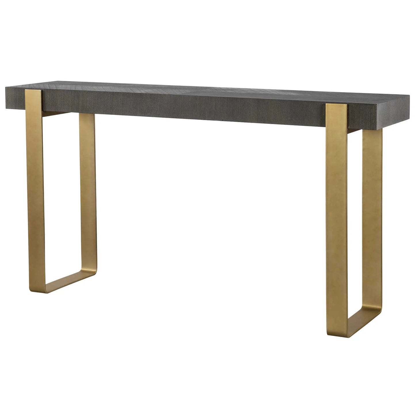 Contemporary Wood and Metal Console