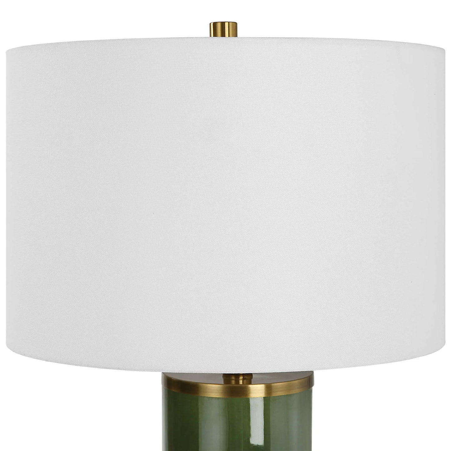 Dark Green Ceramic Lamp