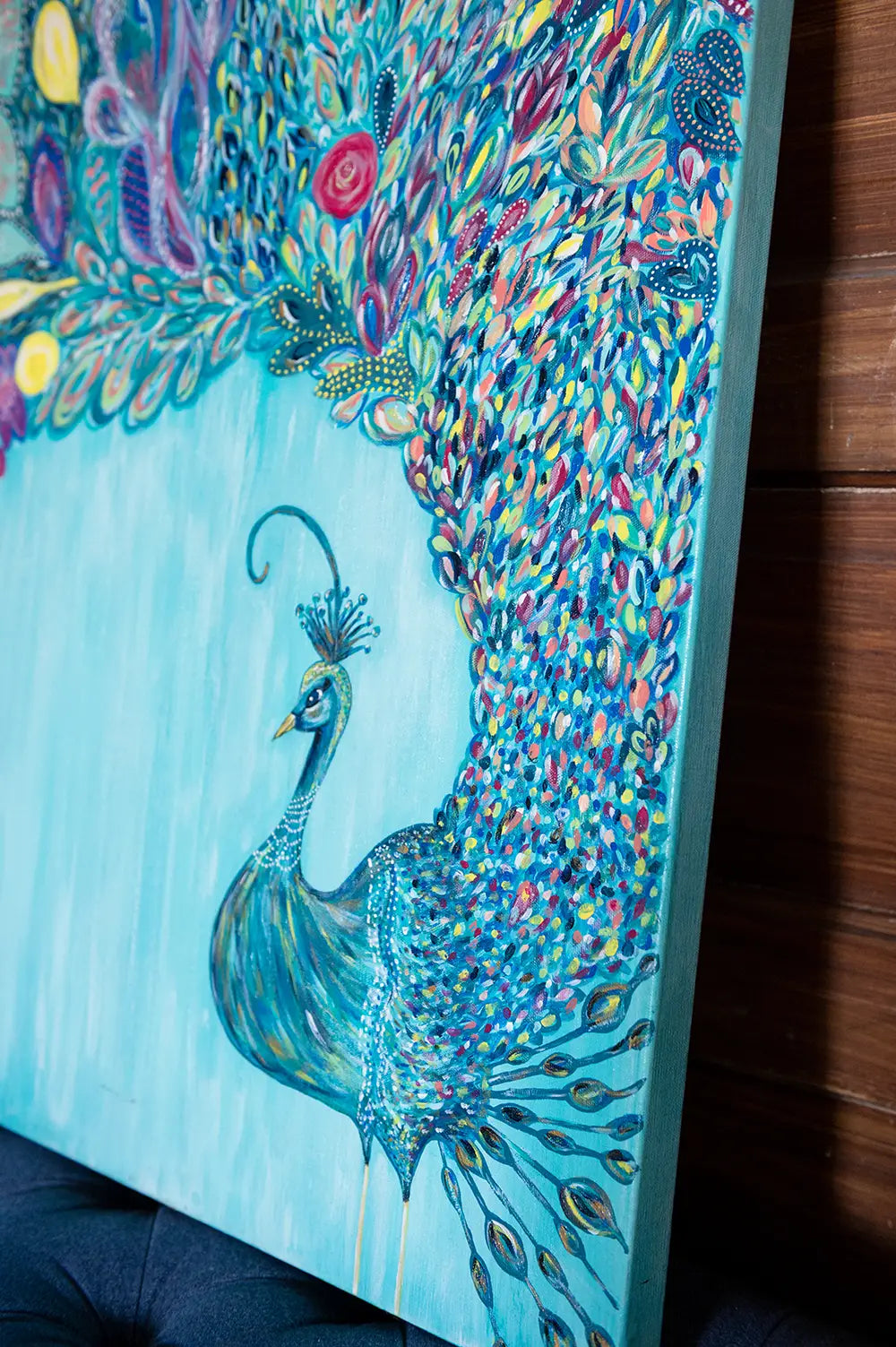 Free Spirit Peacock – Original Acrylic Painting
