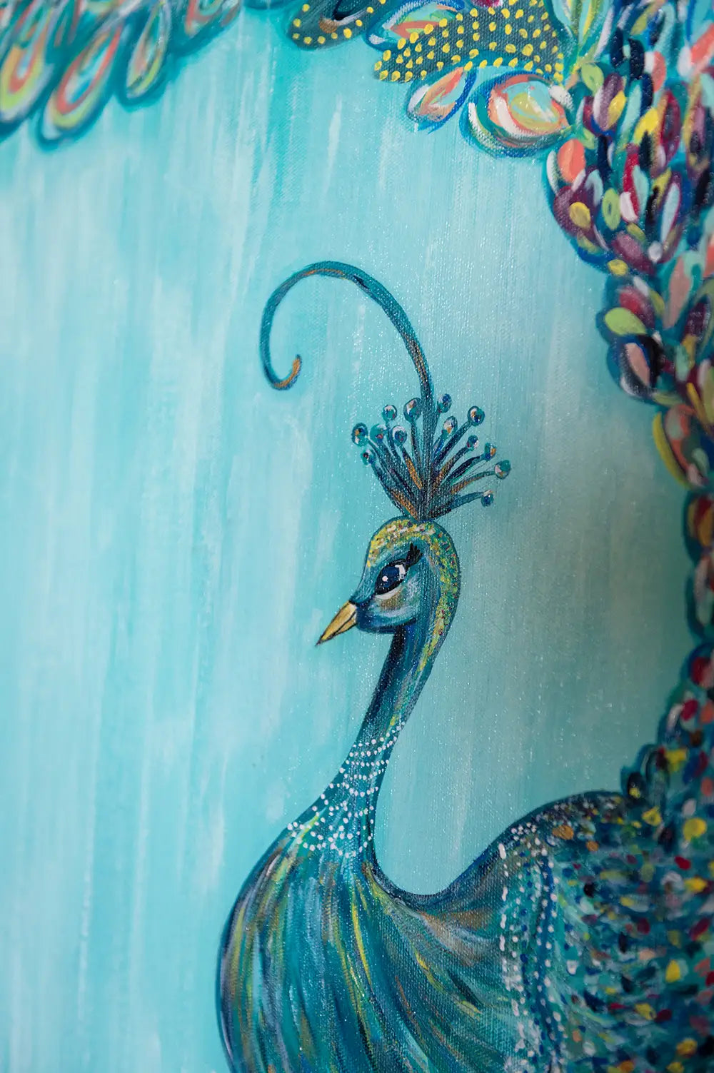 Free Spirit Peacock – Original Acrylic Painting