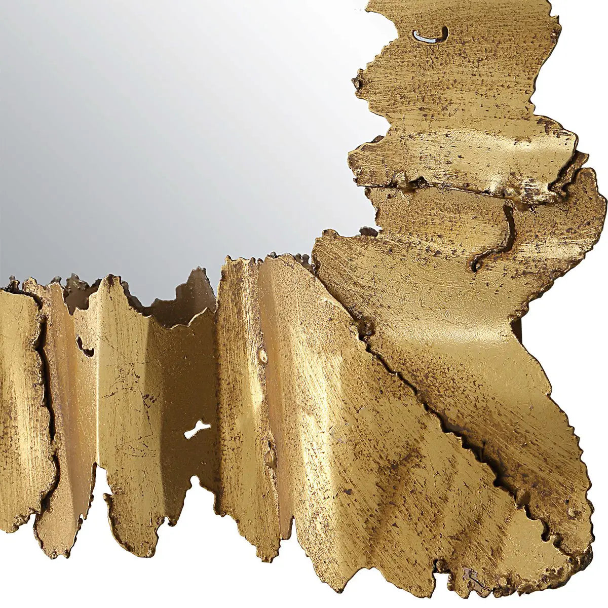 Gold Steel-Cut Mirror