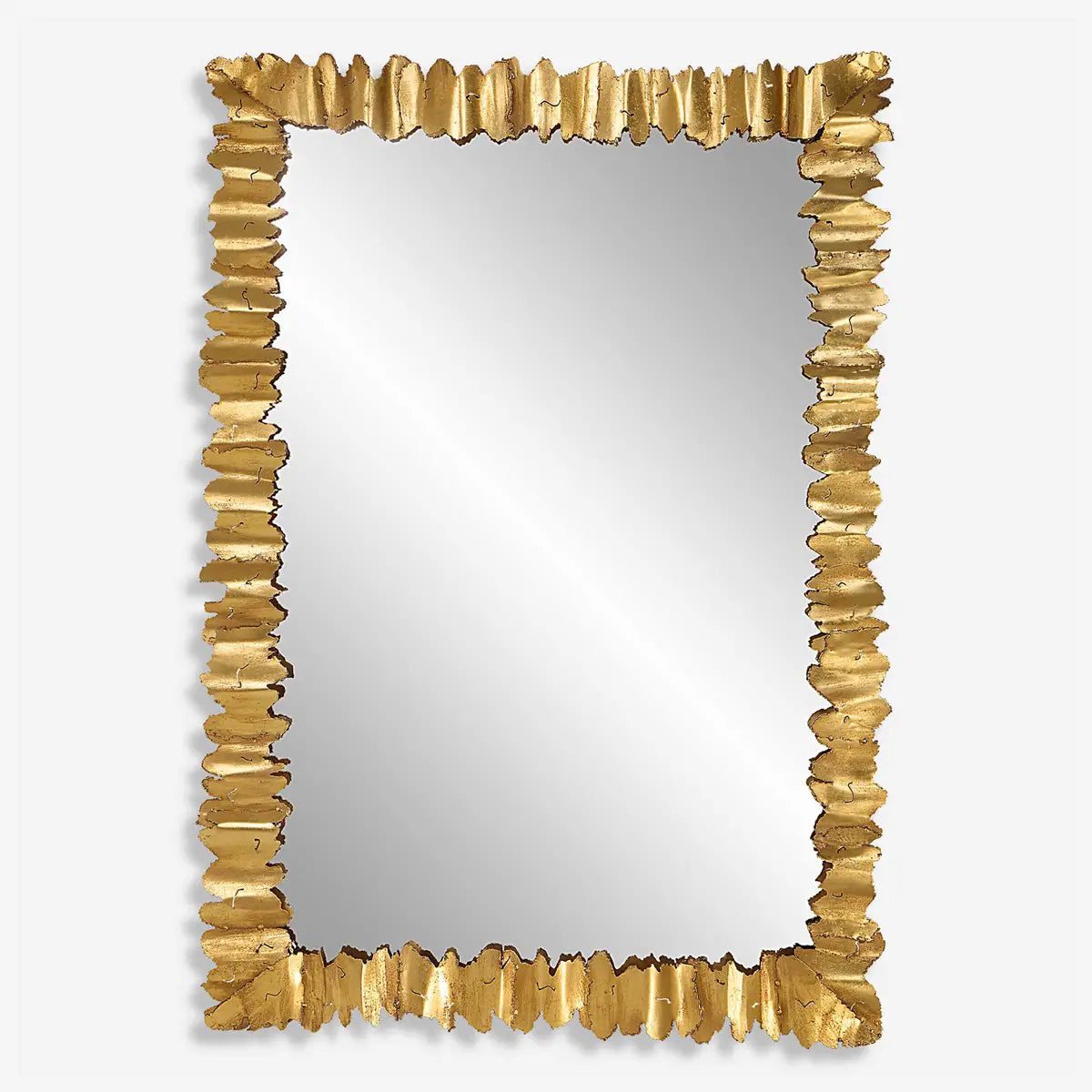 Gold Steel-Cut Mirror