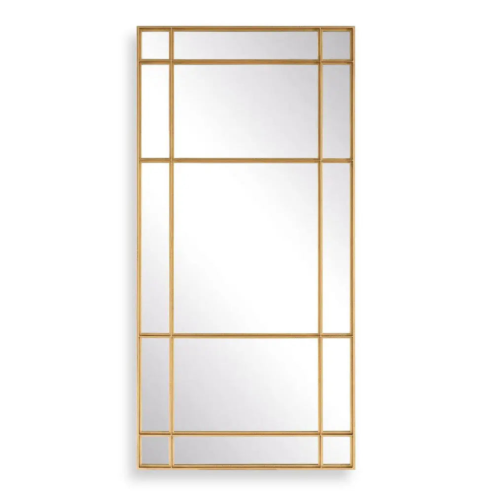 Gold Paneled Mirror