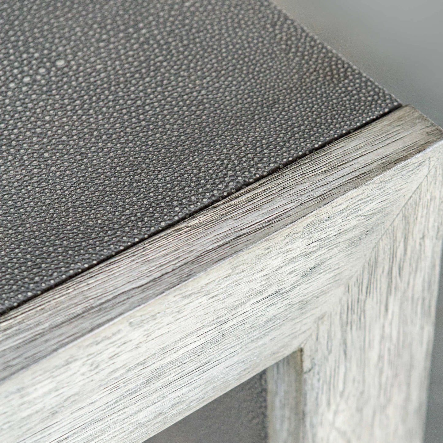 Gray Distressed Transitional Console Table