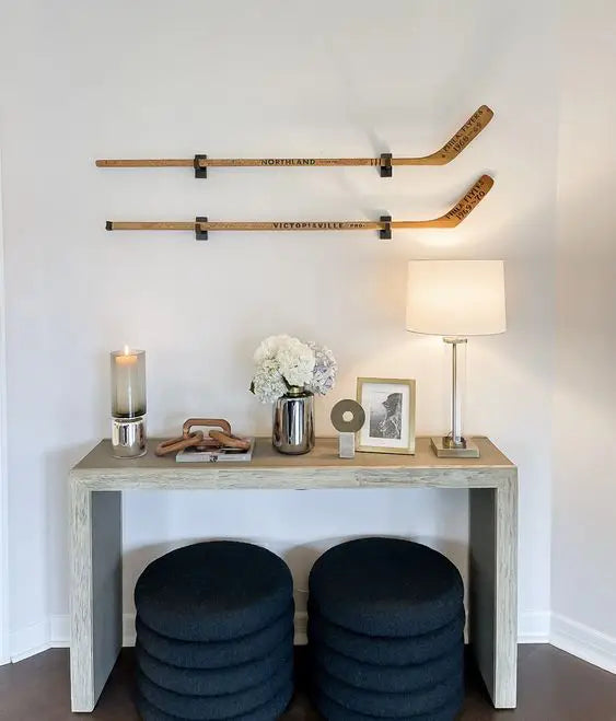 Gray Distressed Transitional Console Table