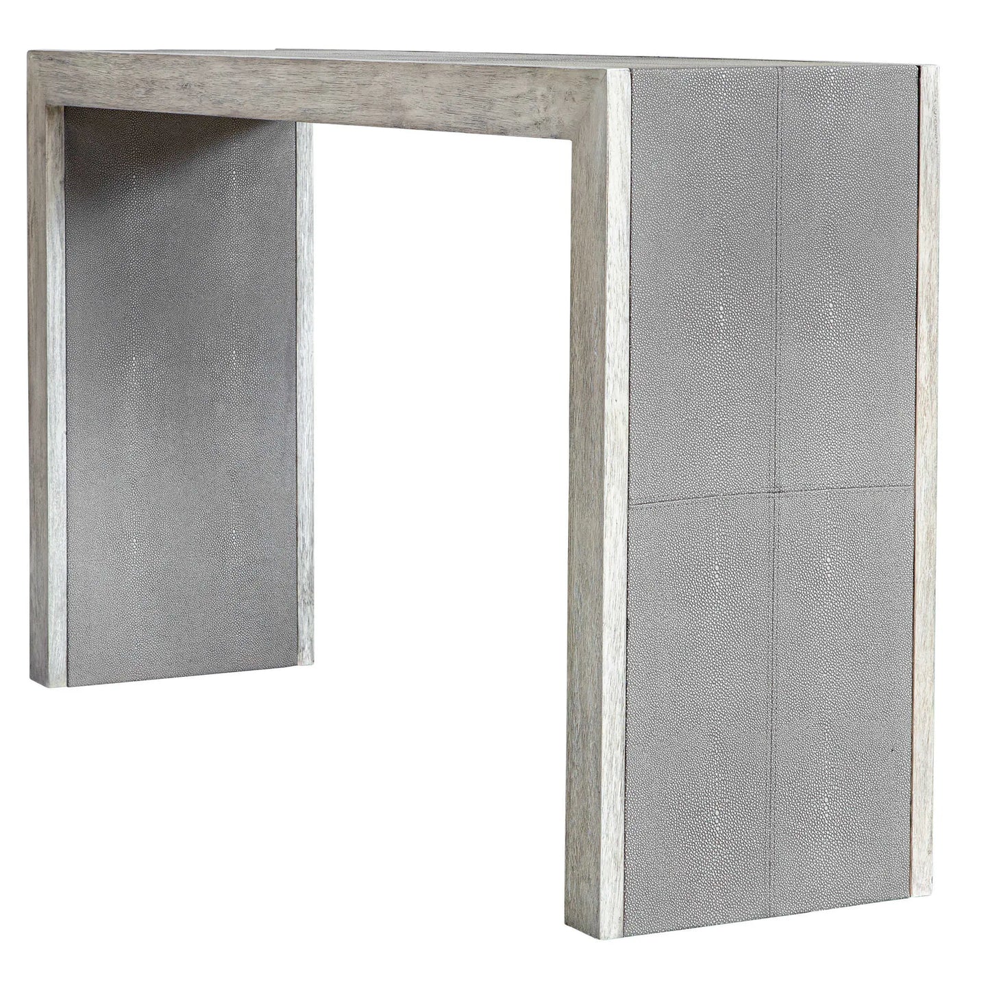 Gray Distressed Transitional Console Table