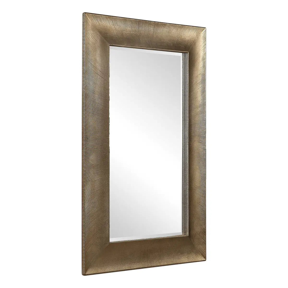 Large Beveled Champagne Mirror