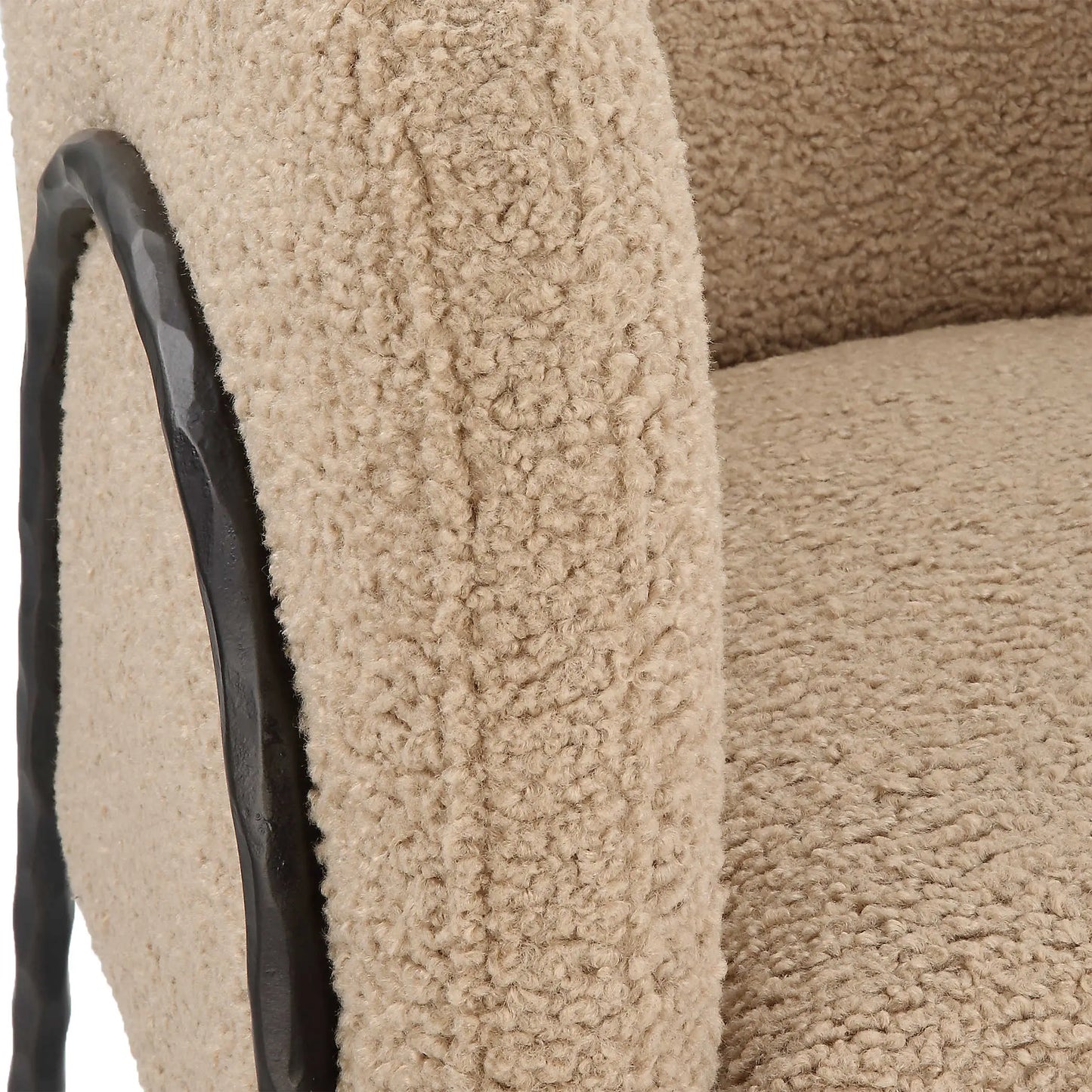 Latte Shearling Accent Chair