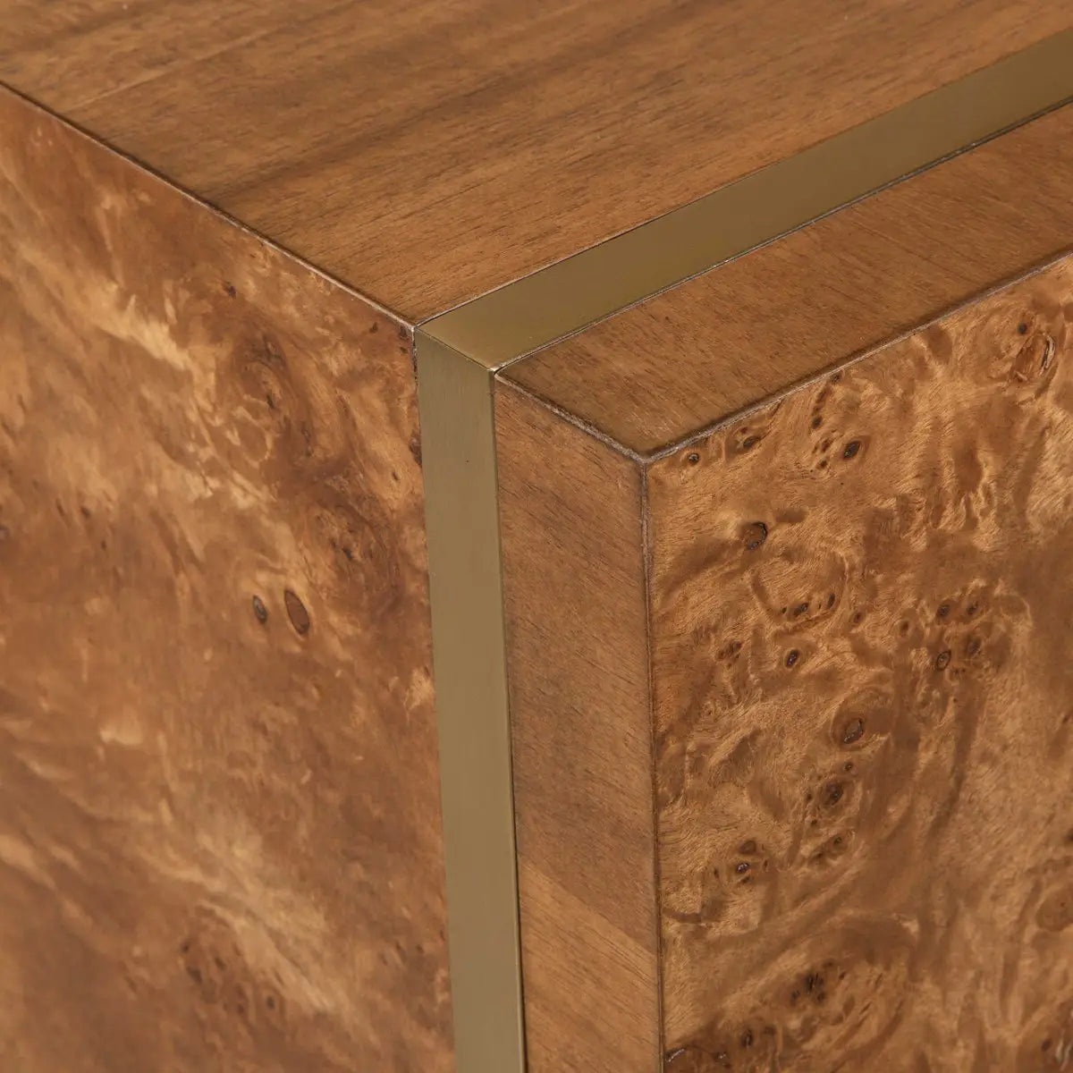Multi-Wood Grain Accent Table