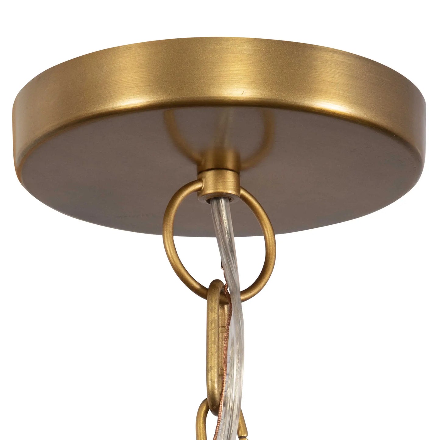 Natural Woven Jute 2-Tiered Chandelier