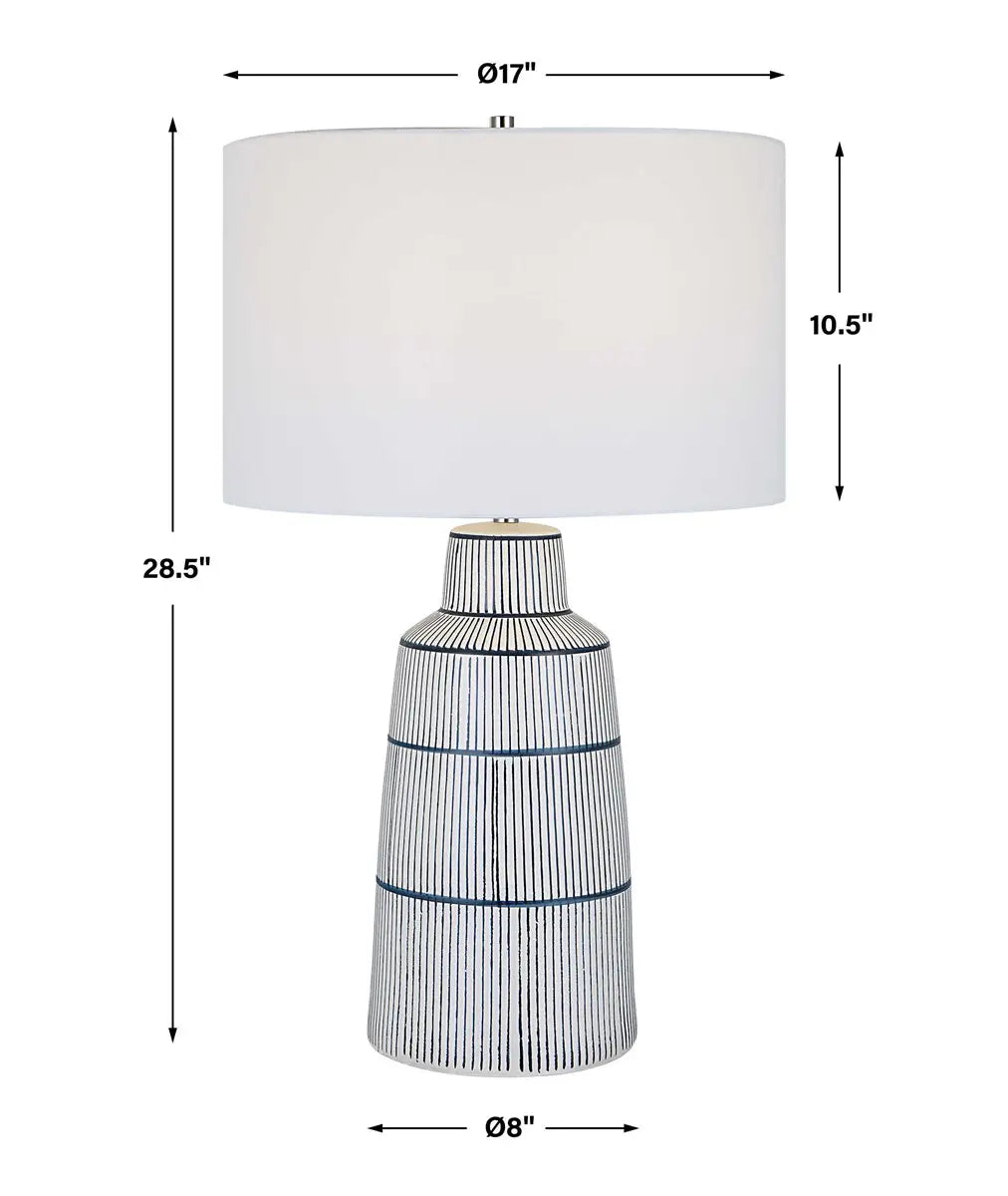 Nautical Stripe Table Lamp