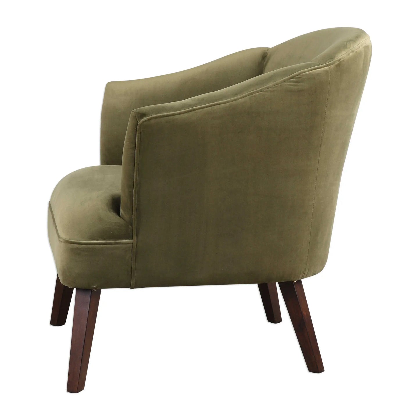 Olive Barrel Back Accent Chair