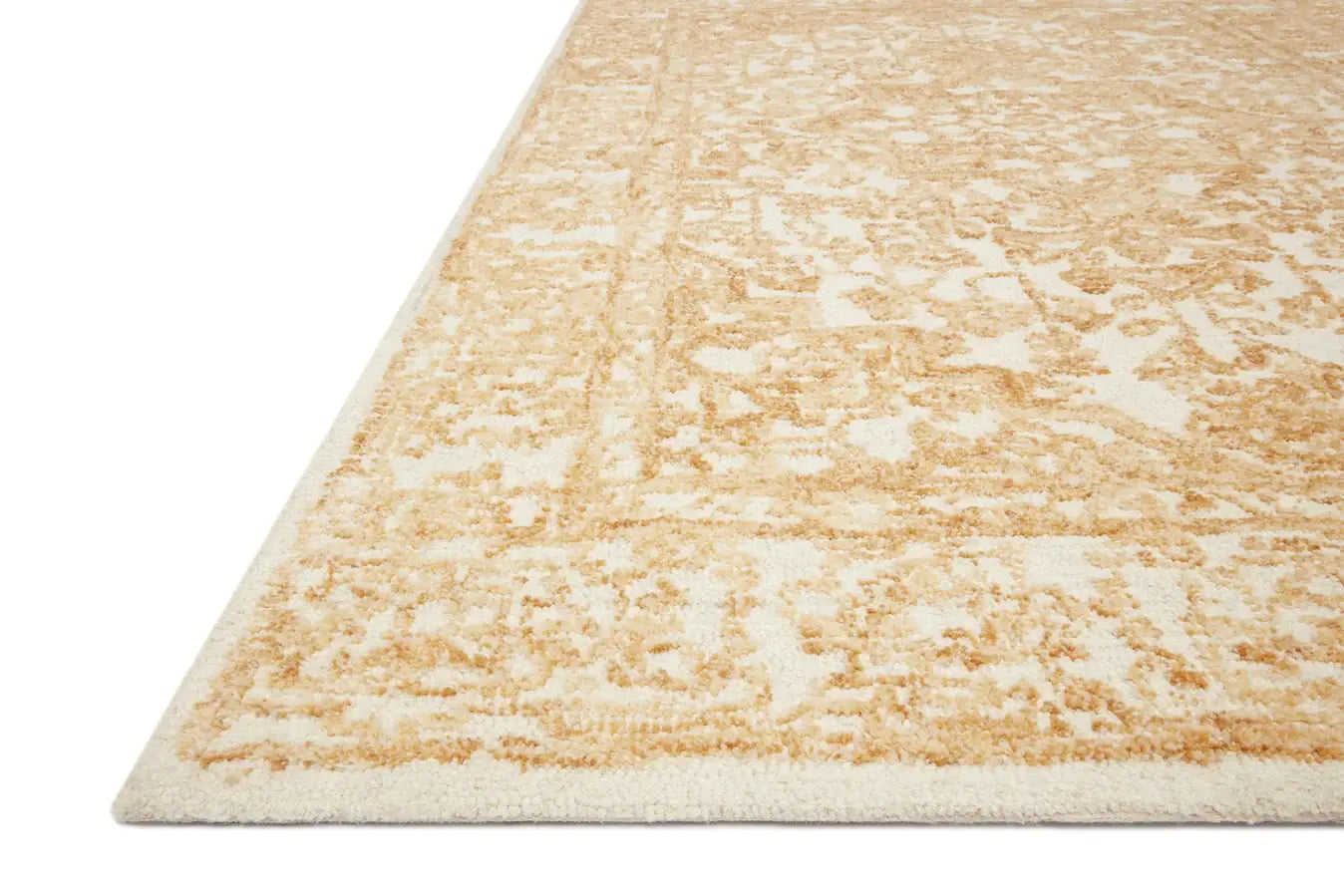 White and Gold Area Rug
