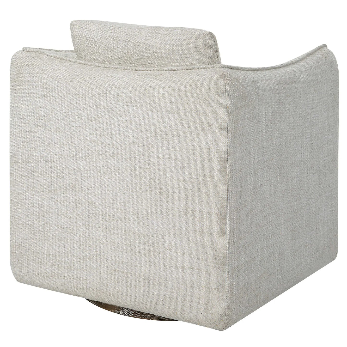 Woven Linen Swivel Chair