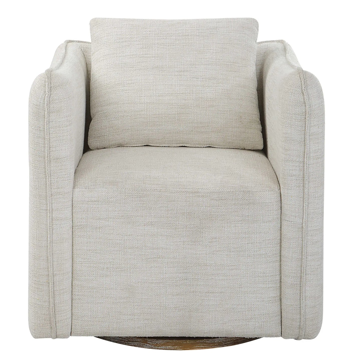 Woven Linen Swivel Chair