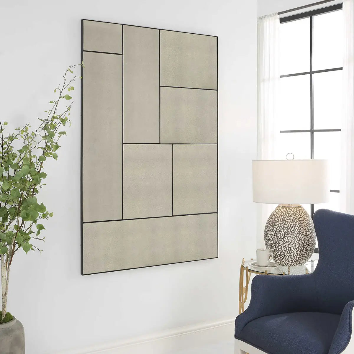 Antique Puzzle Mirror