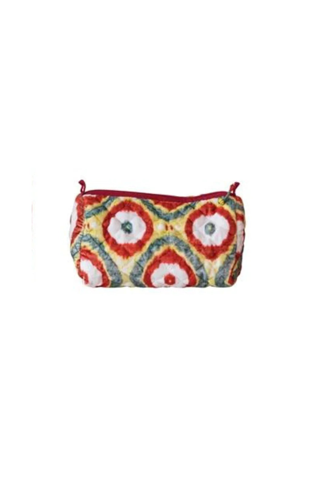 Quilted Cotton Velvet Printed Zip Pouch w/ Pattern, 3 styles