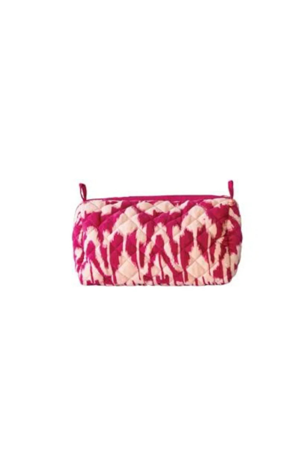 Quilted Cotton Velvet Printed Zip Pouch w/ Pattern, 3 styles