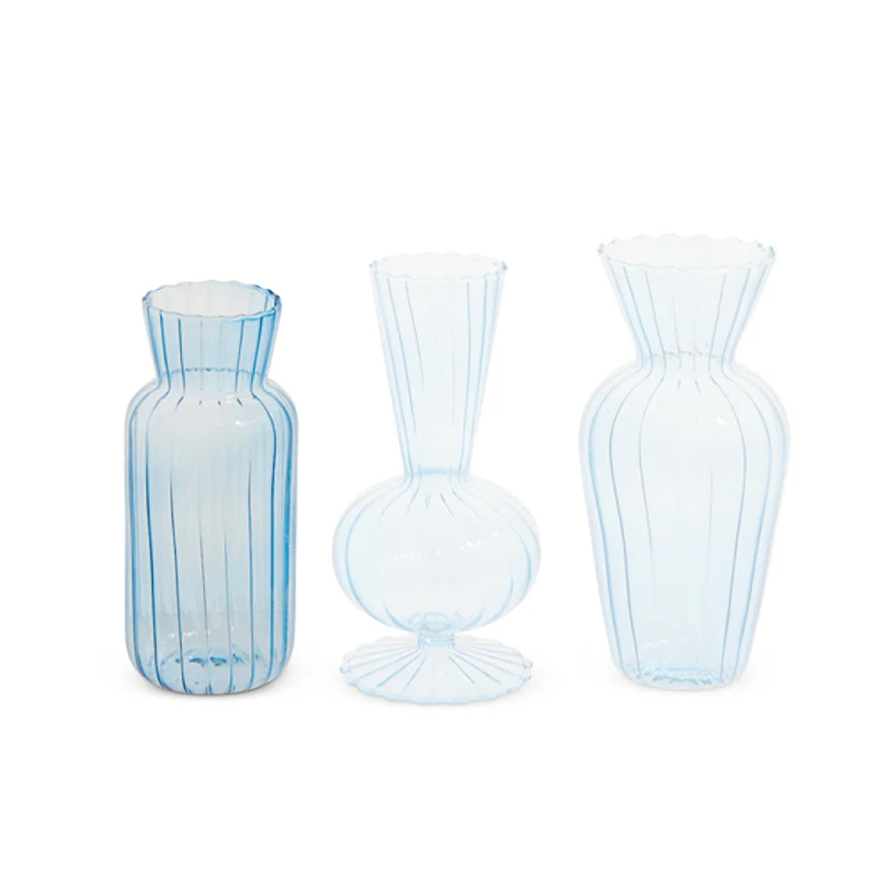Blue Bud Vases, 3 styles