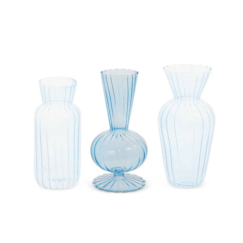 Blue Bud Vases, 3 styles