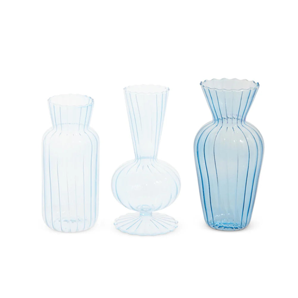 Blue Bud Vases, 3 styles