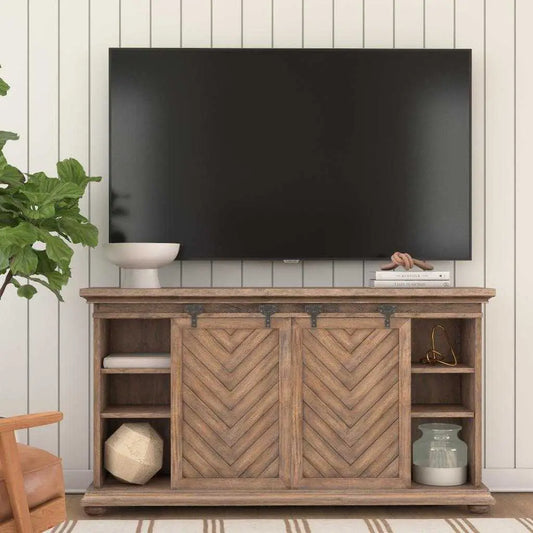 Barn-Door Style Media Cabinet
