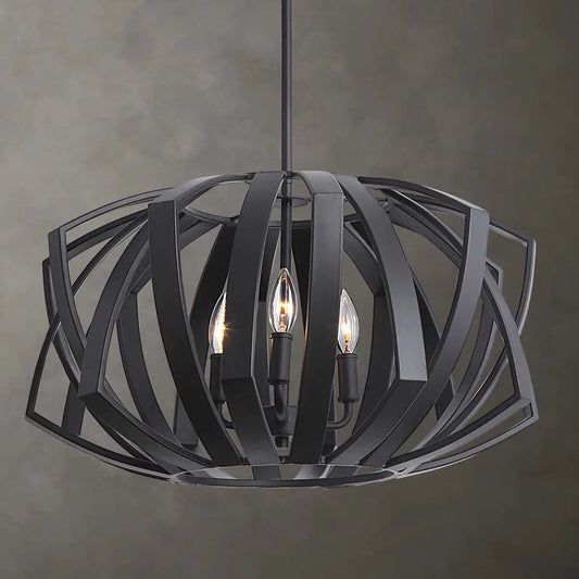 Black Geometric Pendant