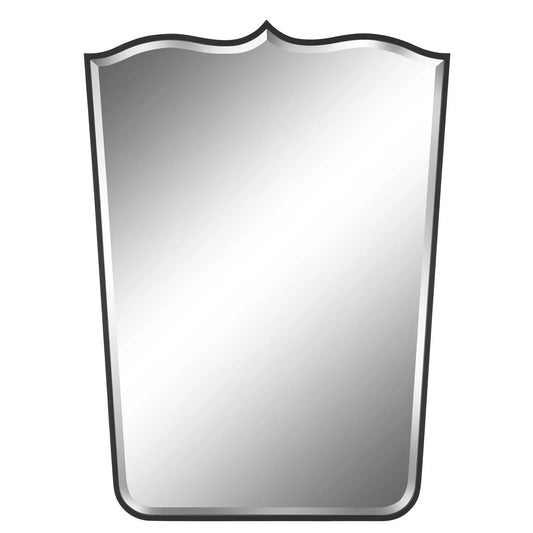 Black Iron Curved Mirror