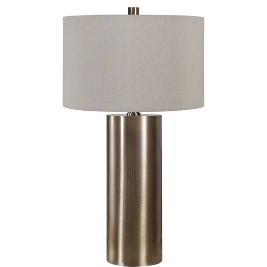 Brass Cylinder Table Lamp