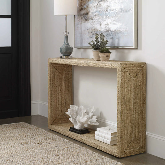 Coastal Natural Woven Console