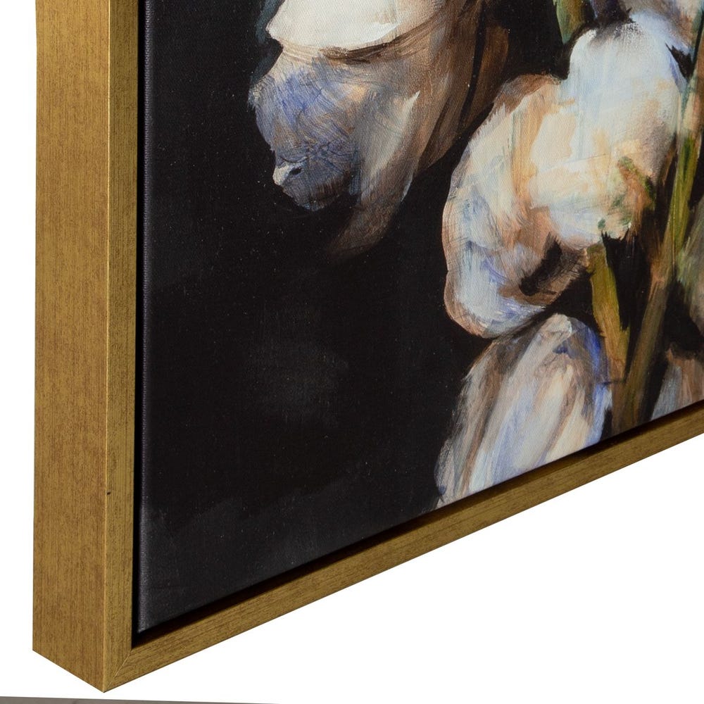 Midnight Blooms Framed Canvas