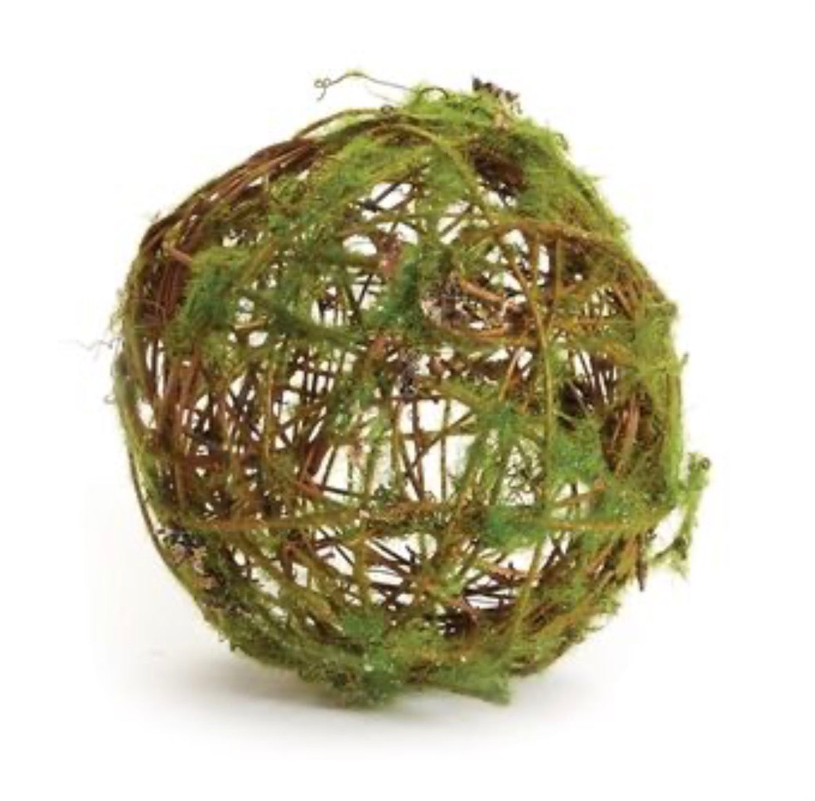 Mossy Wrapped Twig Orb, 2 sizes