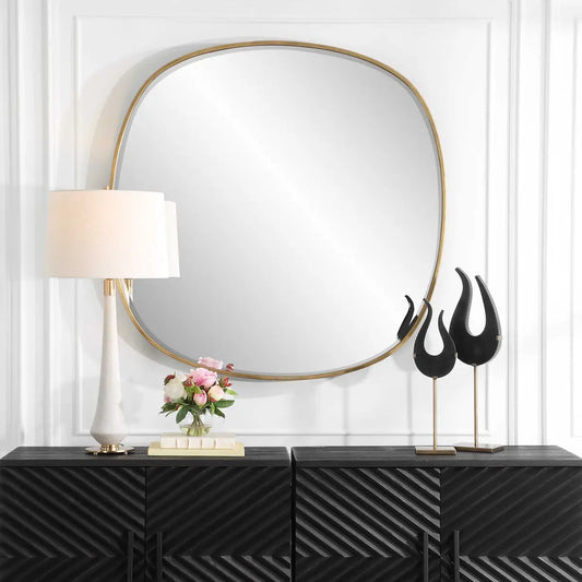 Gold Shapely Mirror