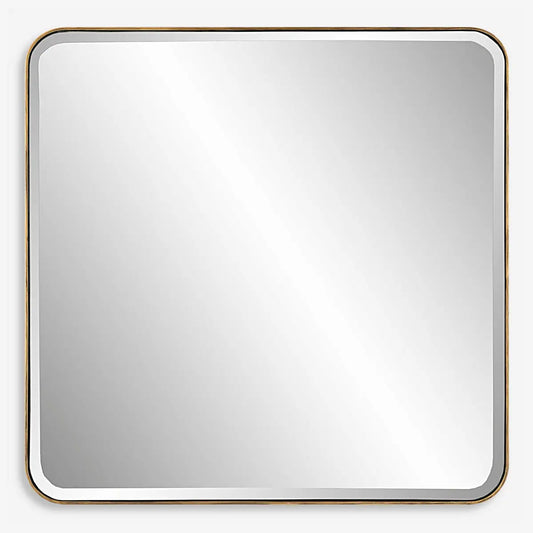 Gold Square Mirror