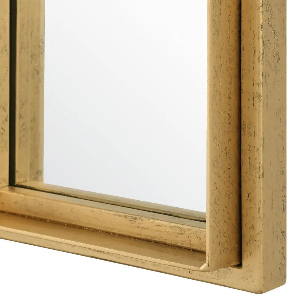 Gold Paneled Mirror