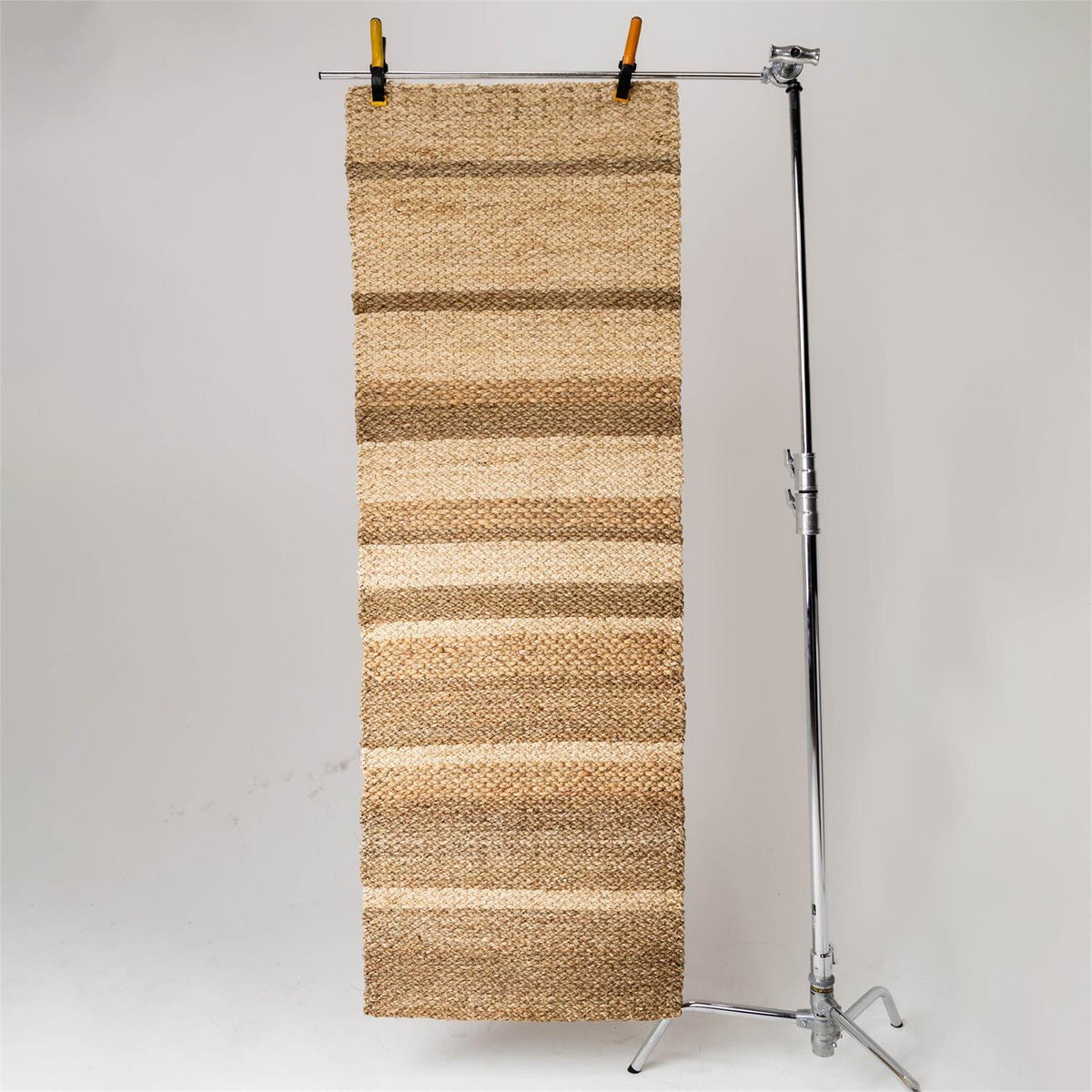Seagrass natural and black striped runner rug