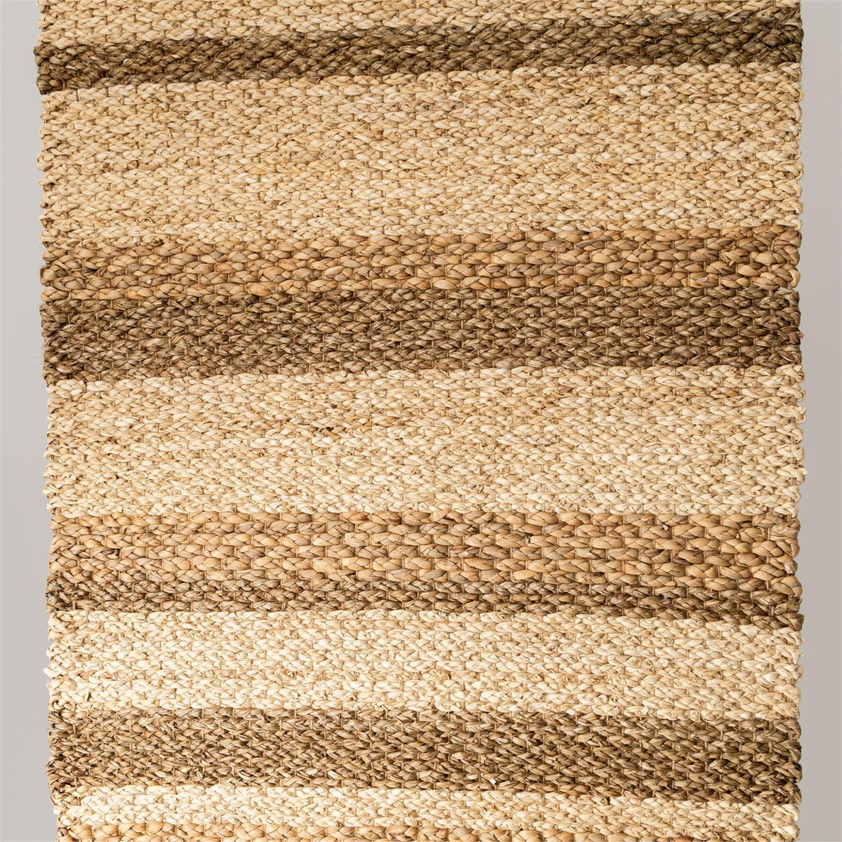Seagrass natural and black striped runner rug