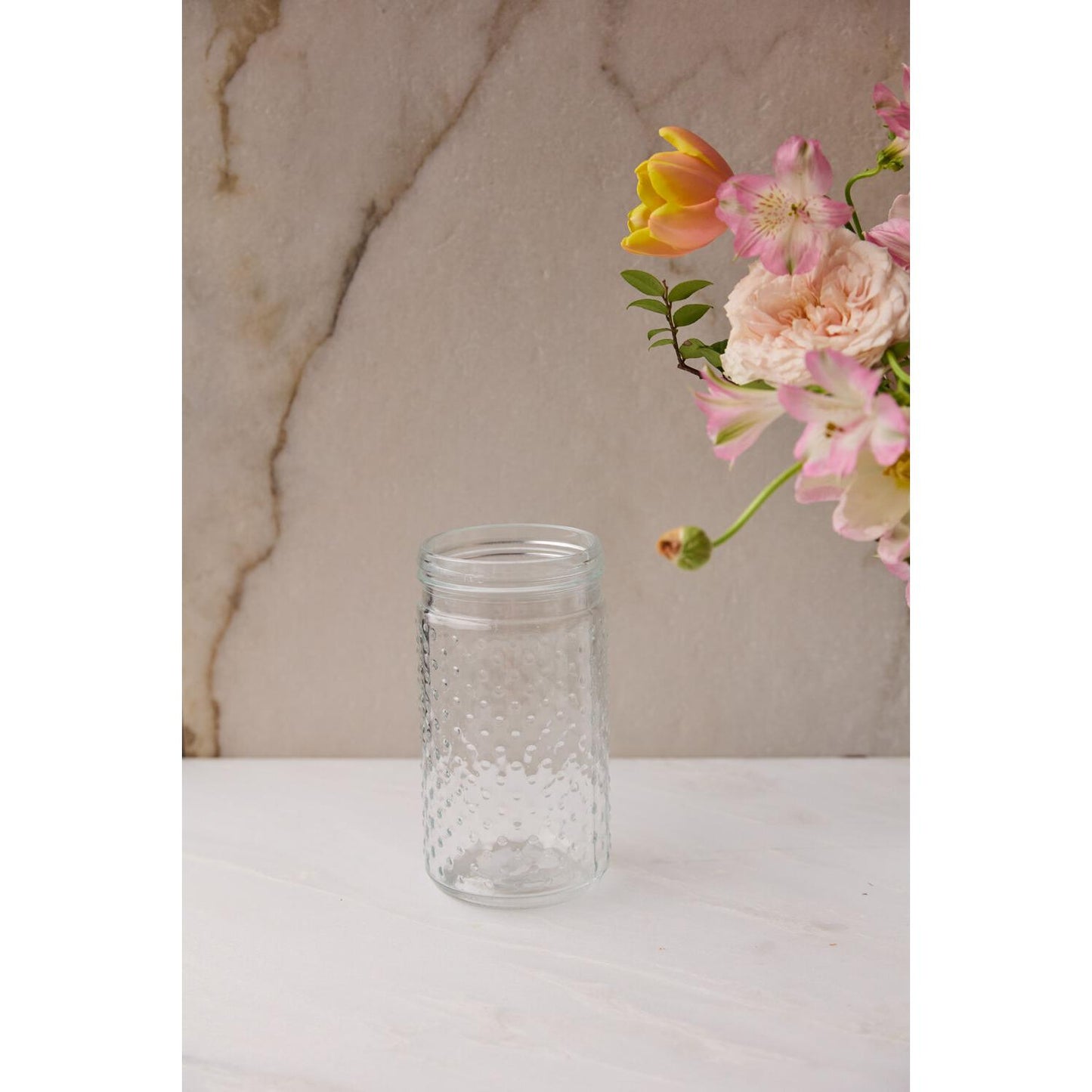 Glass Hobnail Vase