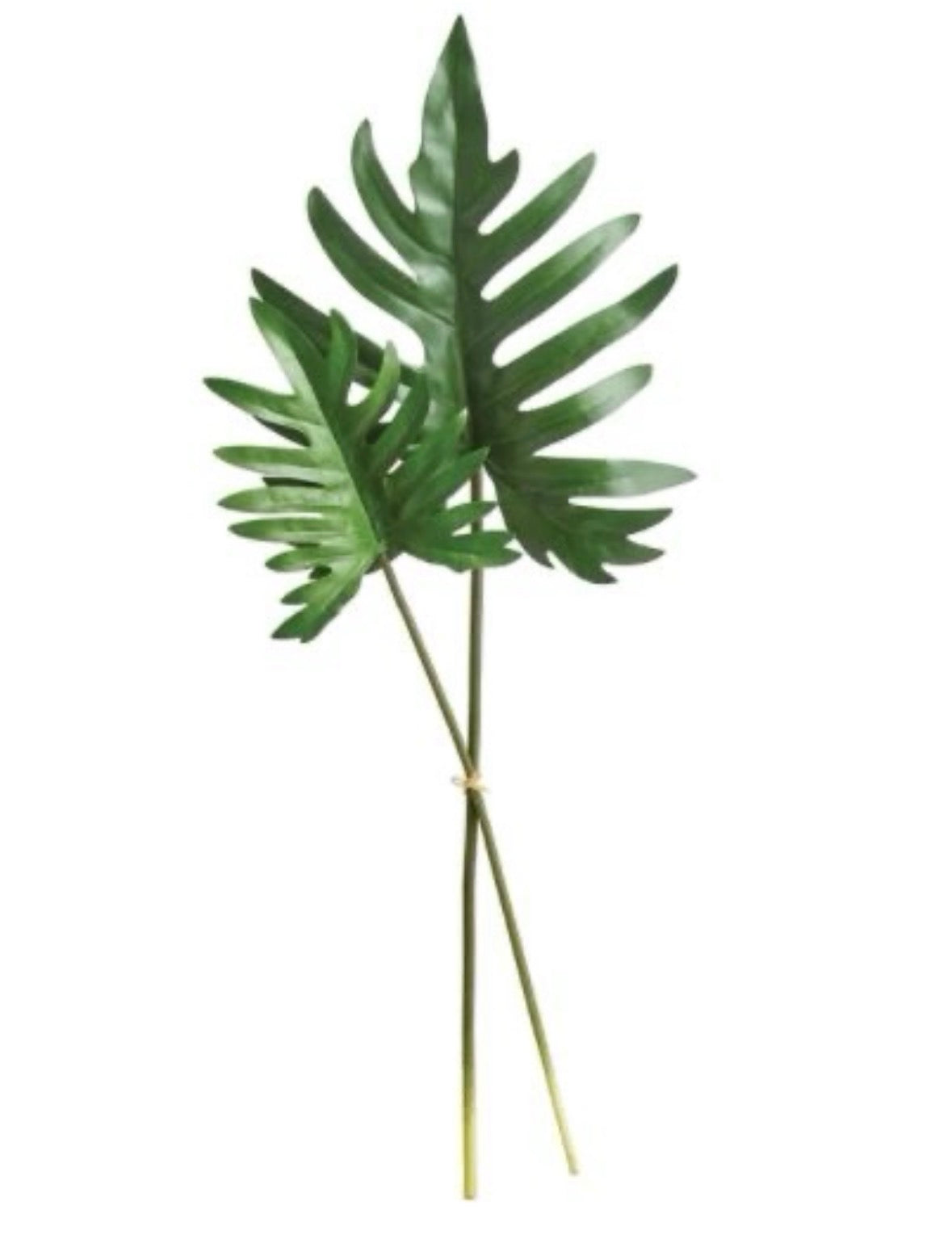 Faux Split Leaf Stem, set of 2