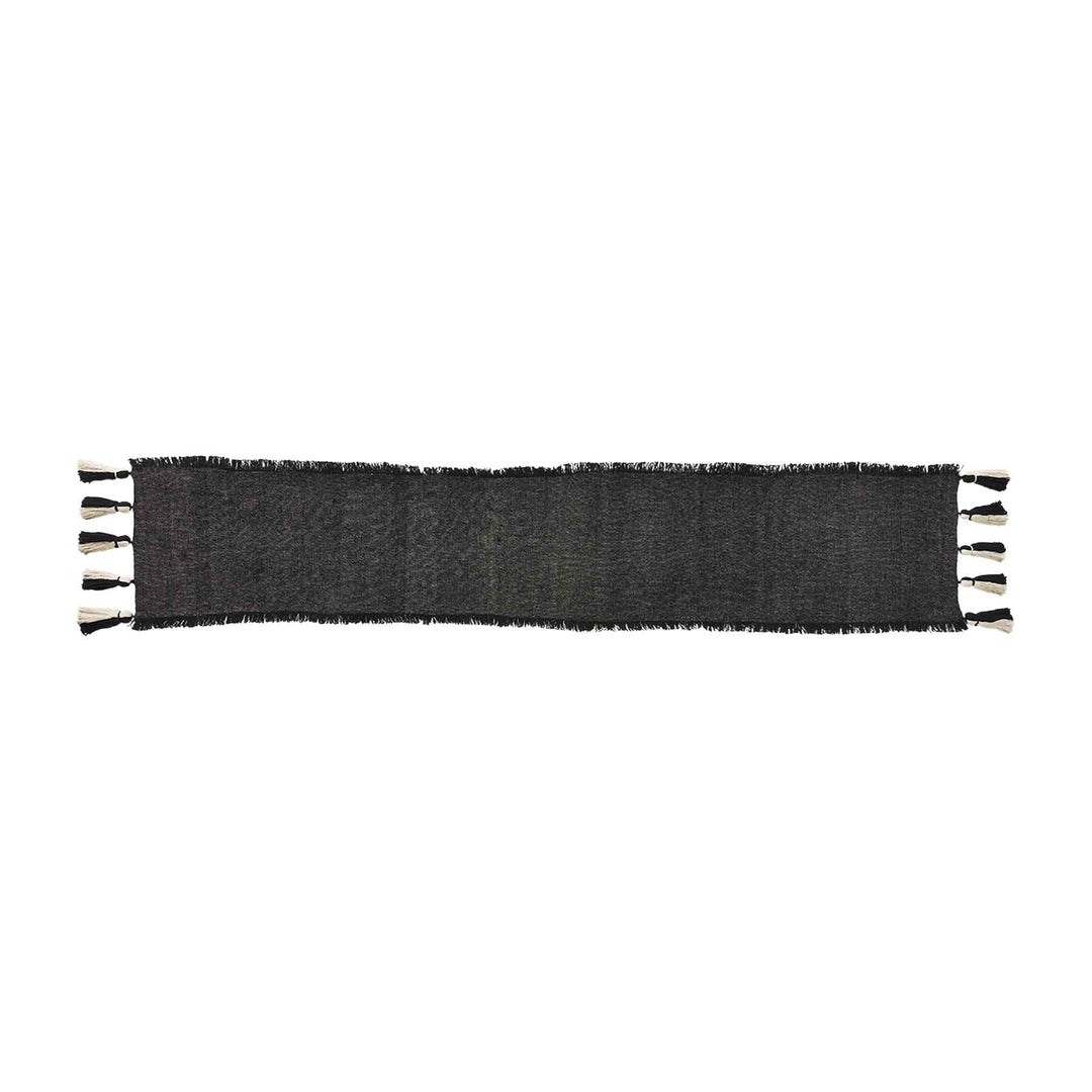 Black Poncha Table Runner