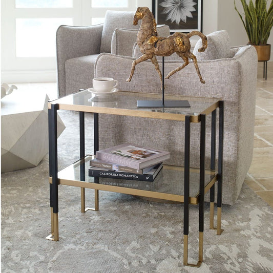 Kentmore Modern Glass Side Table