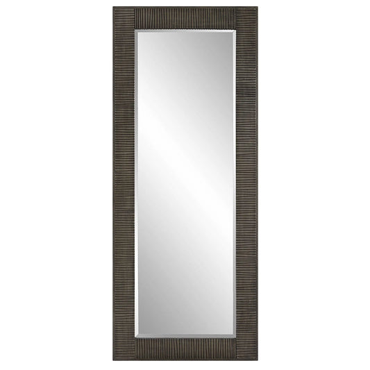 Large Rustic Wood-framed Mirror