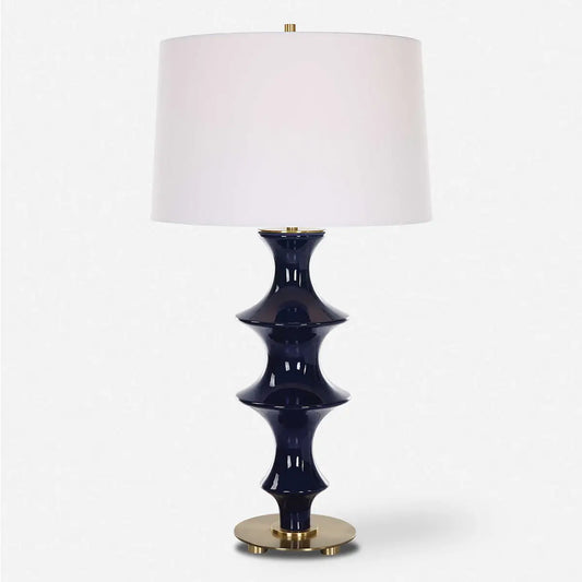 Nathan Blue Table Lamp