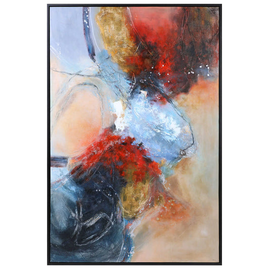One-of-A-Kind Colorful Abstract Art
