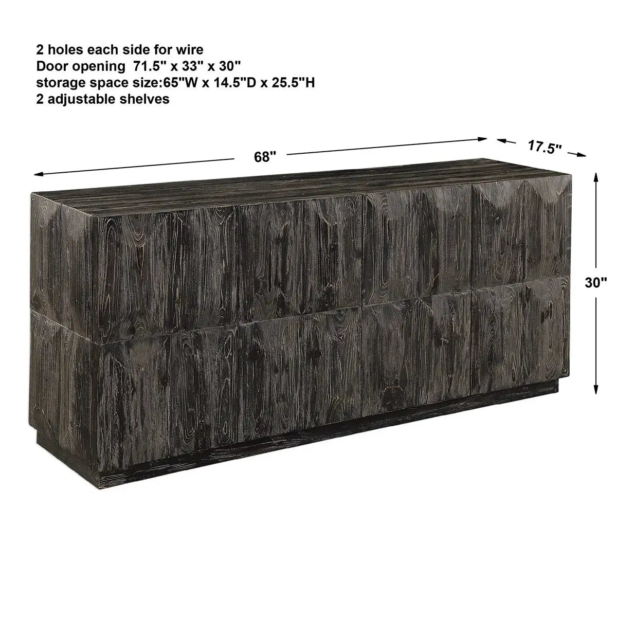 Reclaimed Fir Media Console