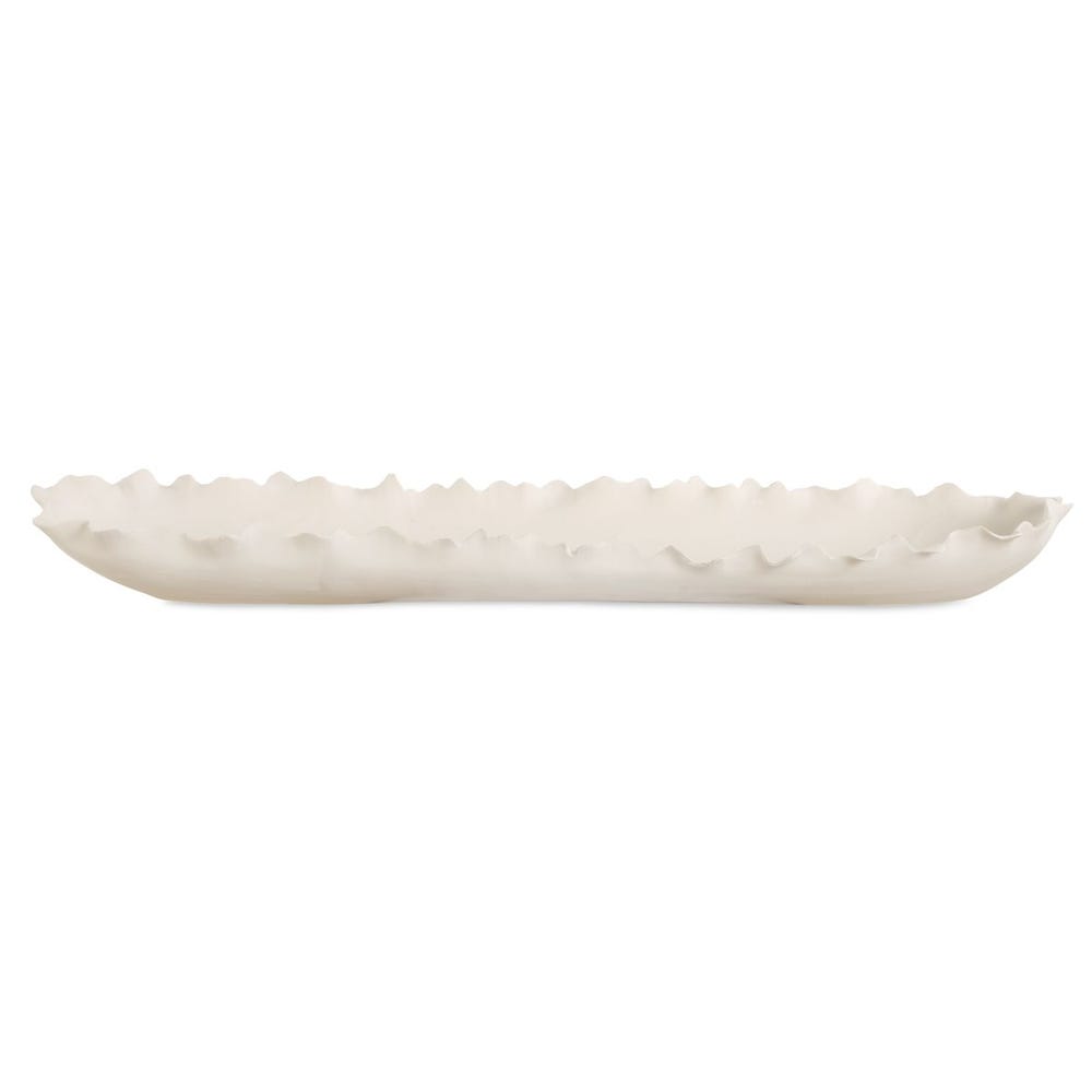 Ripple Crest White Bowl