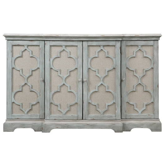 Weathered Sea Gray Cabinet